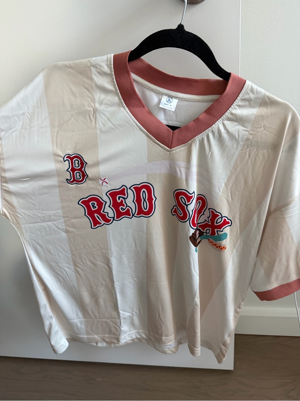 Unisex Red Sox Cream Short-Sleeve Tee